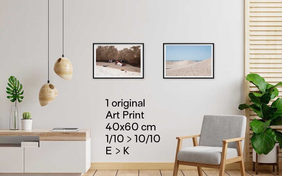 1 tirage d'art signé, numéroté (non encadré), tirage seul - format 40x60 cm